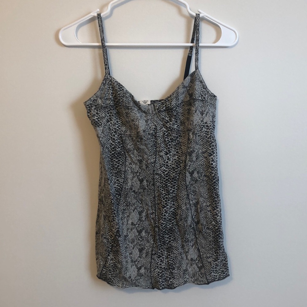 Aritzia Wilfred Bustier Top Snake Print Cami